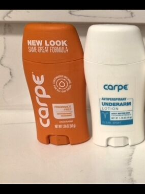 Four (4) Sticks Of Carpe Antiperspirant Deodorant